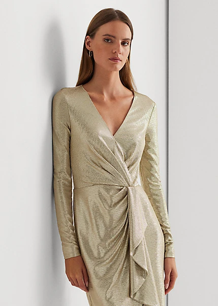 Robe De Cocktail à Col En V Croisé 3 Robe De Cocktail à Col En V Croisé – Image 3