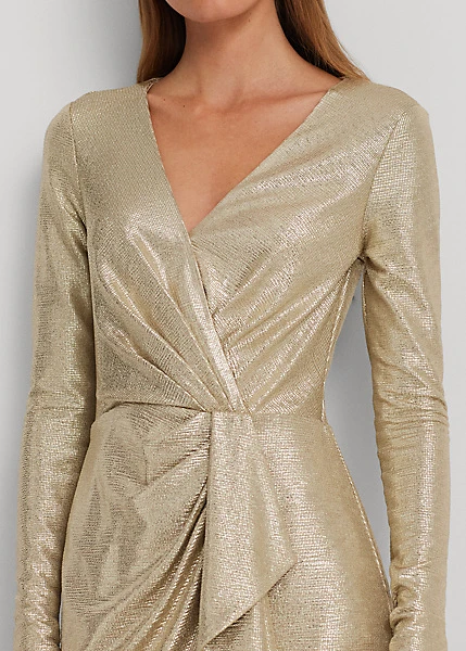 Robe De Cocktail à Col En V Croisé 5 Robe De Cocktail à Col En V Croisé – Image 5