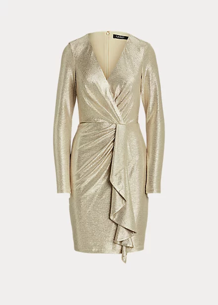 Robe De Cocktail à Col En V Croisé 2 Robe De Cocktail à Col En V Croisé – Image 2