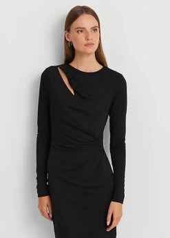 Robe De Cocktail Plissée Jersey Stretch -LOLY Femme Vetements Magasin s7 1502771 alternate1