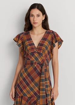 Robe Ceinturée En Coton Madras 7 Robe Ceinturée En Coton Madras -LOLY Femme Vetements Magasin s7 1502807 alternate1