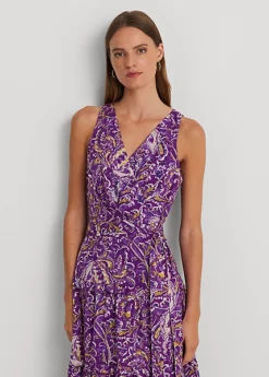 Robe Sans Manches à Motif Voile De Coton -LOLY Femme Vetements Magasin s7 1502820 alternate1