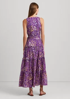 Robe Sans Manches à Motif Voile De Coton -LOLY Femme Vetements Magasin s7 1502820 alternate3