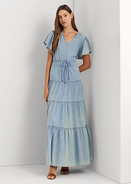 Maxi Robe Gitane En Chambray 1 Maxi Robe Gitane En Chambray