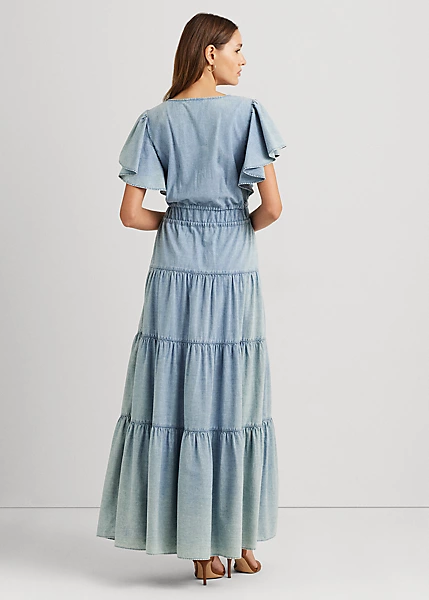 Maxi Robe Gitane En Chambray 4 Maxi Robe Gitane En Chambray – Image 4