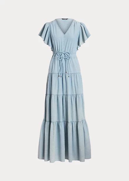 Maxi Robe Gitane En Chambray 2 Maxi Robe Gitane En Chambray – Image 2