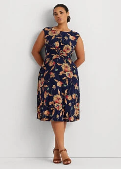 Robe Sans Manches à Boucle En Georgette