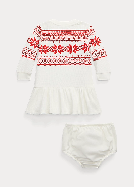 Robe Et Bloomer Fair Isle Tricot Gaufré 2 Robe Et Bloomer Fair Isle Tricot Gaufré – Image 2