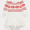 Robe Et Bloomer Fair Isle Tricot Gaufré