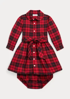 Robe écossaise En Coton Et Bloomer